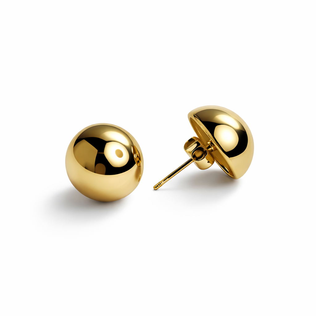 ORECCHINI BOTTONE MEDI