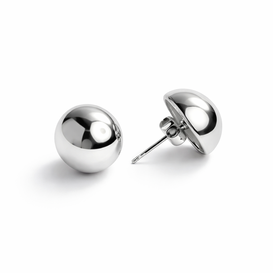 ORECCHINI BOTTONE MEDI