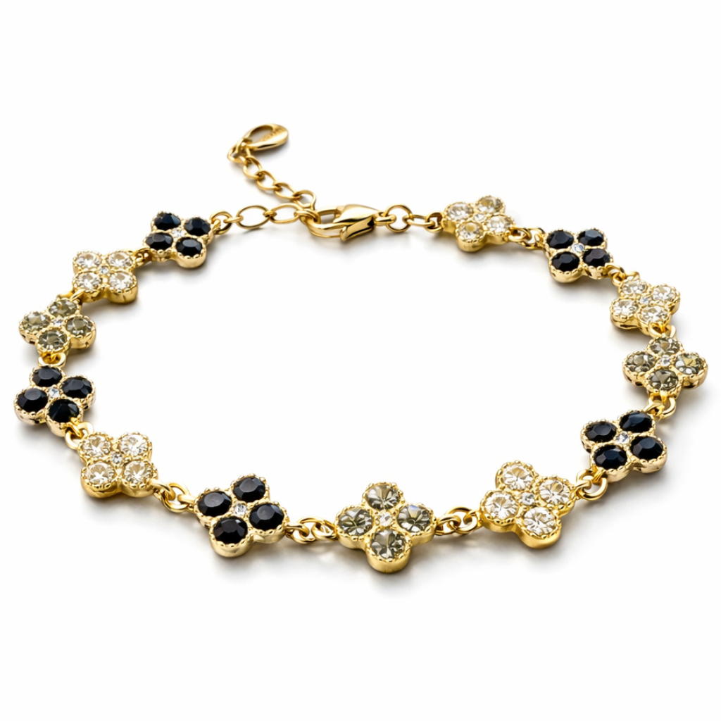 BRACCIALE CLOVER NERO