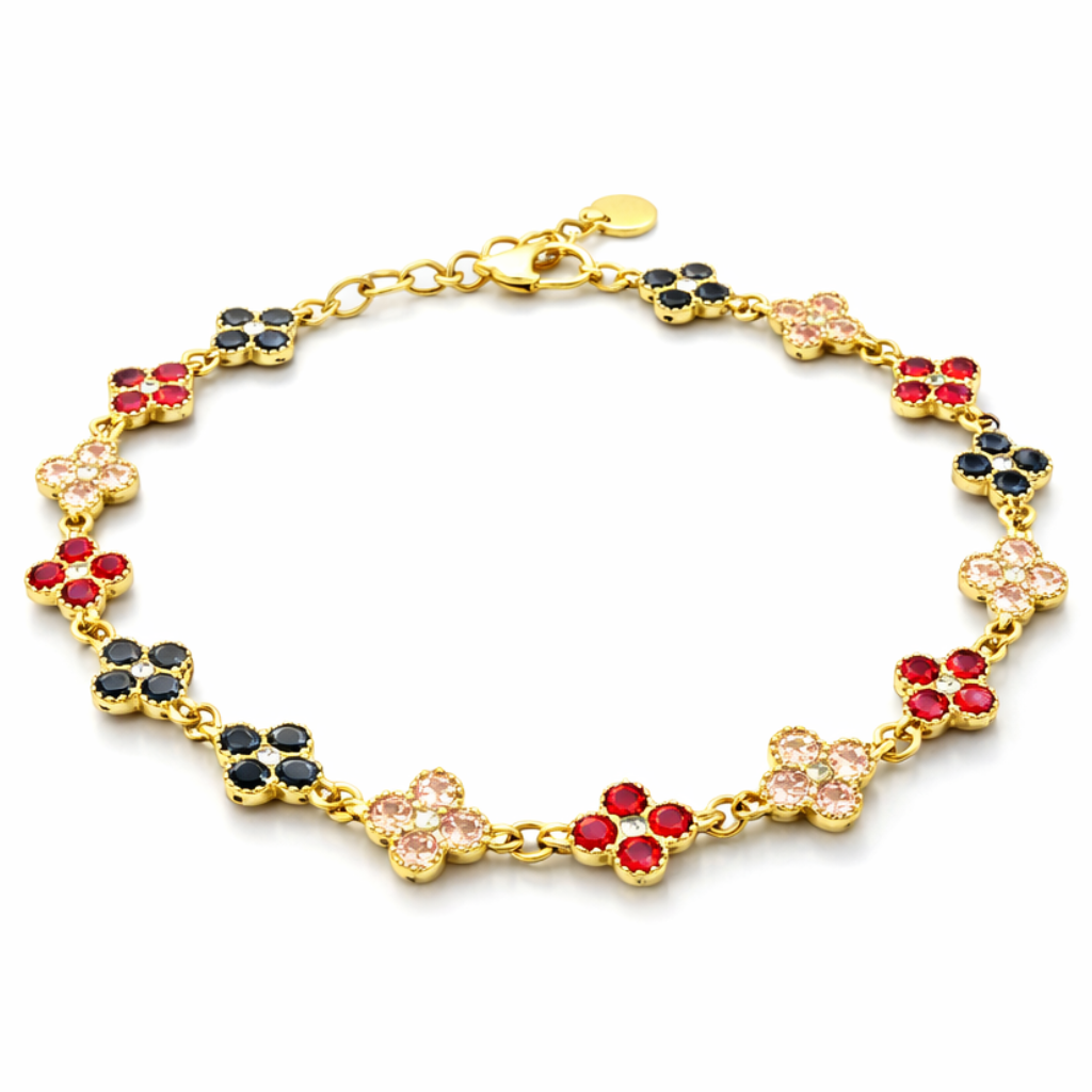 BRACCIALE CLOVER ROSA