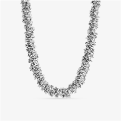 COLLANA RONDELLA 9MM SATINATA