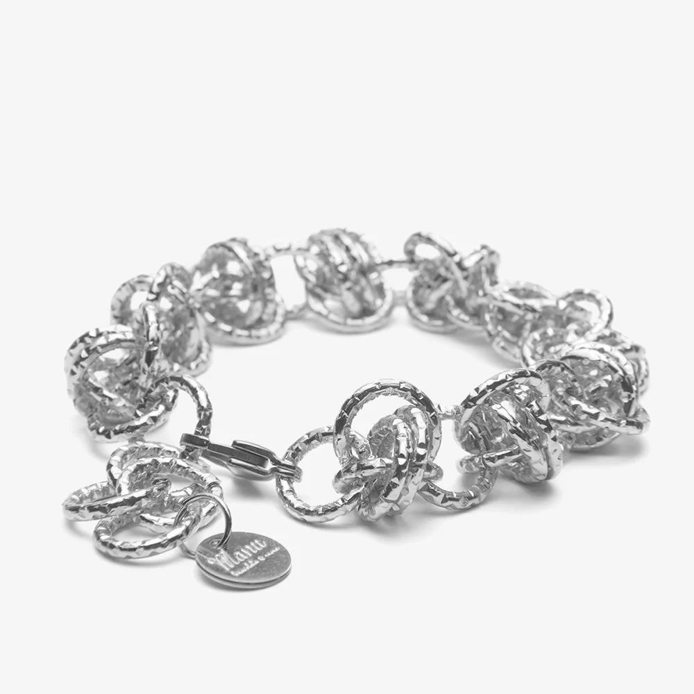 BRACCIALE RONDELLA SFERA SATINATO