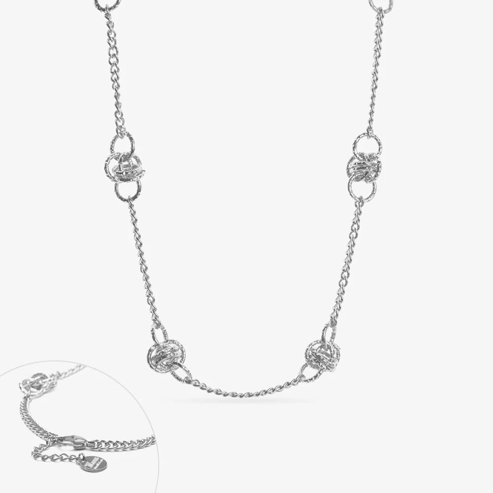 COLLANA RONDELLA SFERA SATINATA