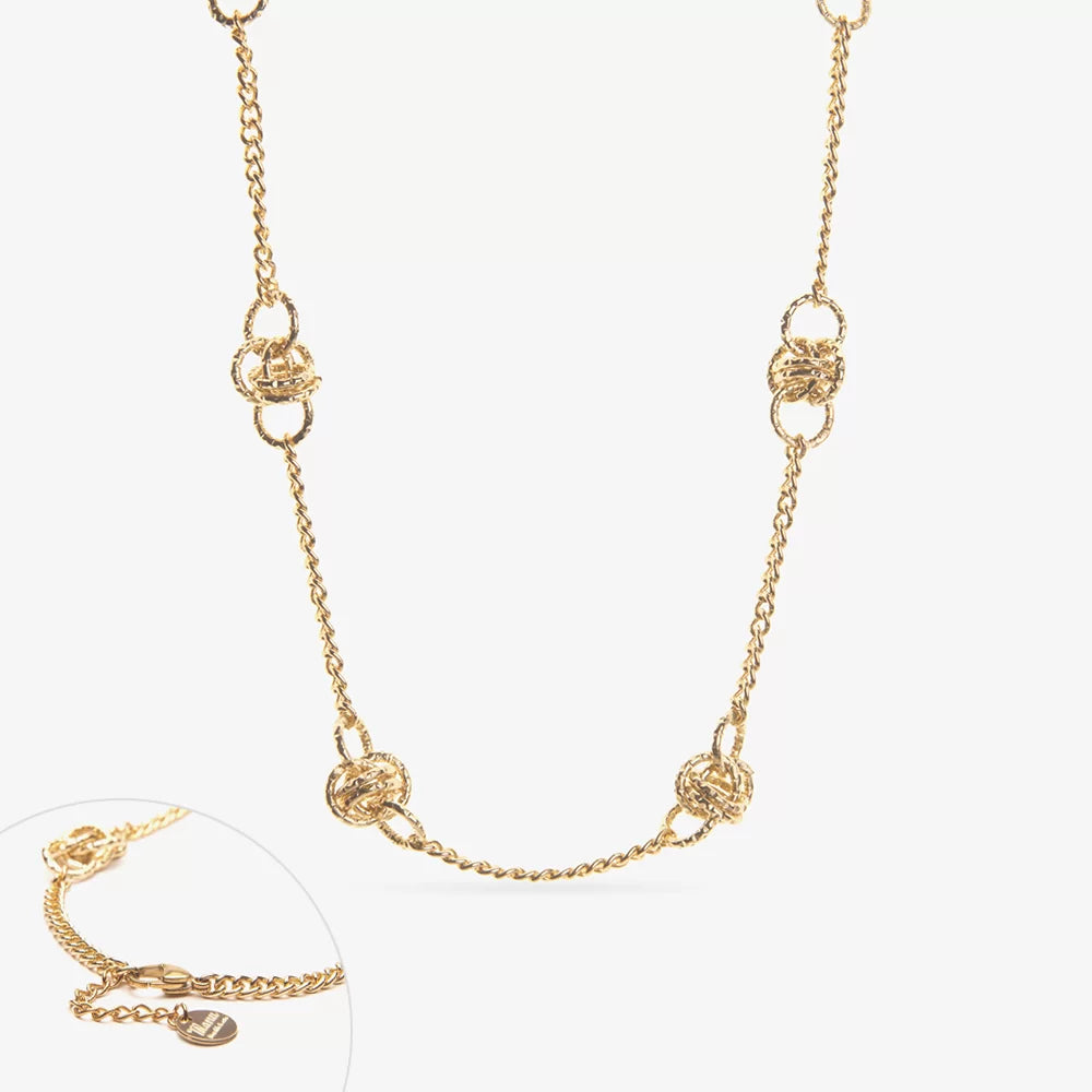 COLLANA RONDELLA SFERA SATINATA