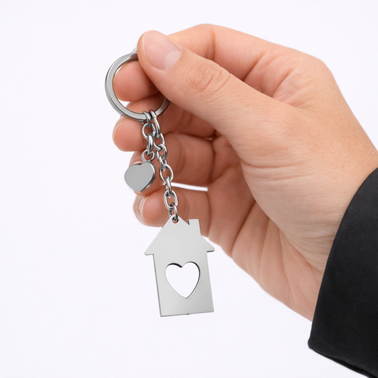 PORTACHIAVI CASETTA ACCIAIO