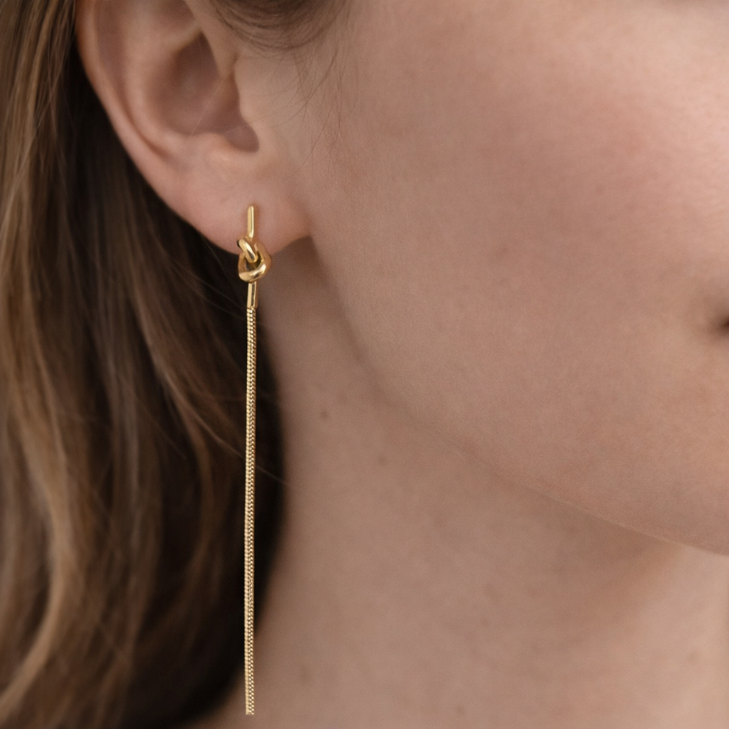 ORECCHINI NODO PENDENTI