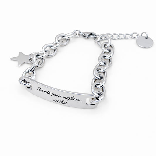 Bracciale Catena Incisa 5