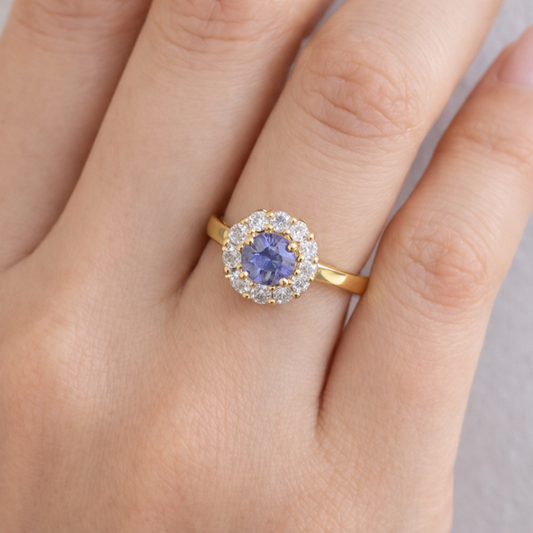 ANELLO HALO VIOLA