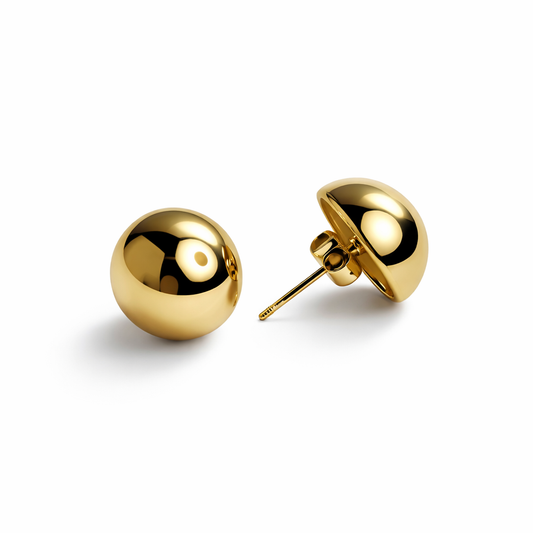 ORECCHINI BOTTONE MEDI