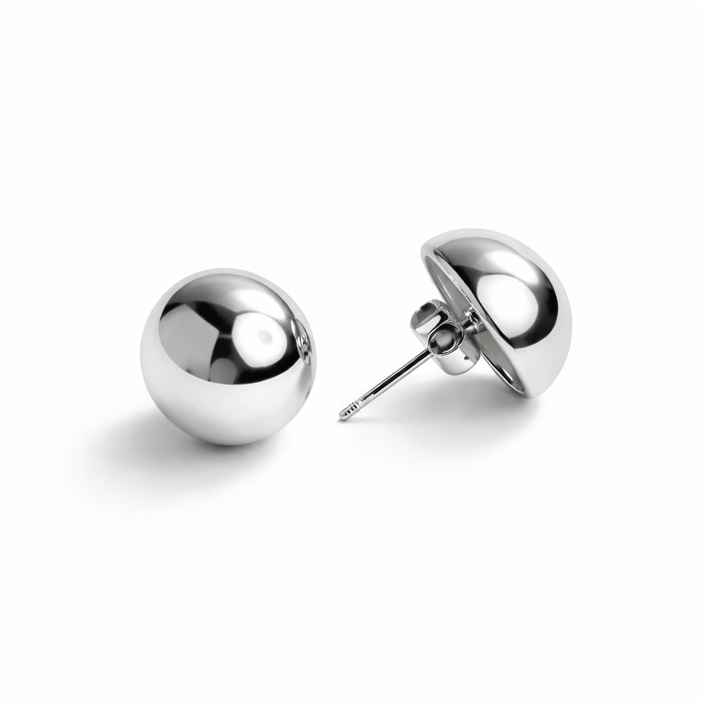 ORECCHINI BOTTONE MEDI