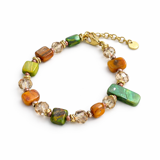 BRACCIALE KRISTAL CHIC LONG TERRA COTTA