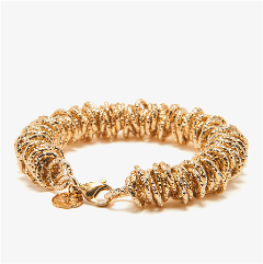 BRACCIALE RONDELLE 9MM SATINATA