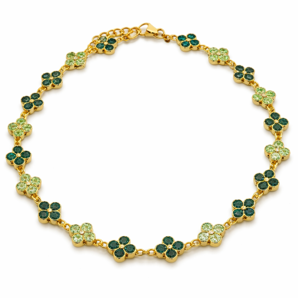 COLLANA CLOVER VERDE