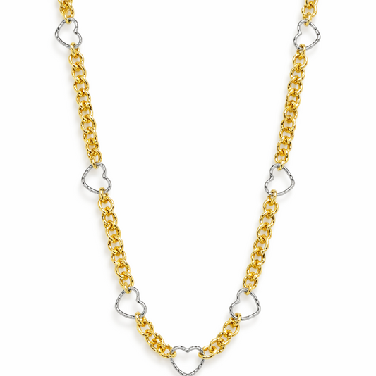 COLLANA RUBACUORE BICOLOR