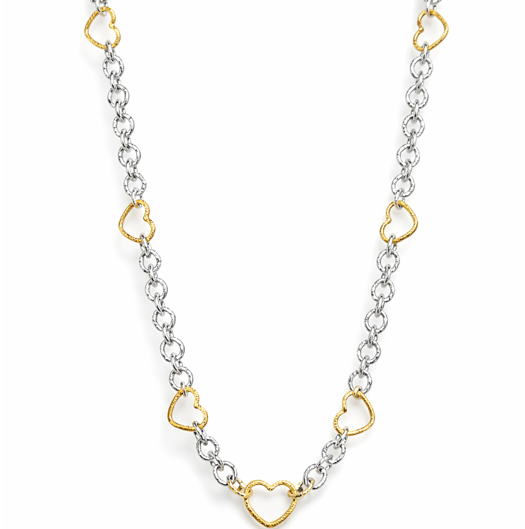 COLLANA RUBACUORE BICOLOR