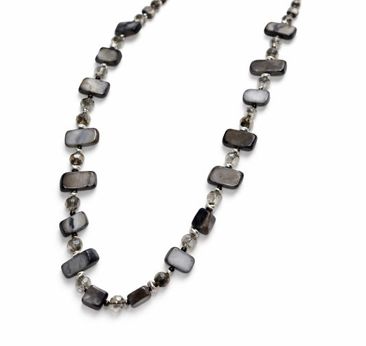 COLLANA KRISTAL CHIC LONG GRIGIO