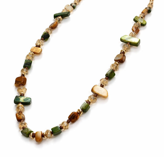 COLLANA KRISTAL CHIC LONG TERRA COTTA