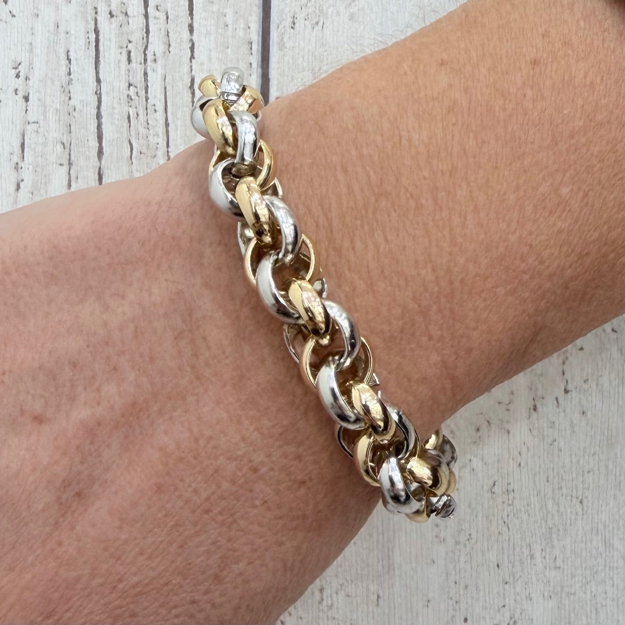 BRACCIALE TORCION BICOLOR MAXI