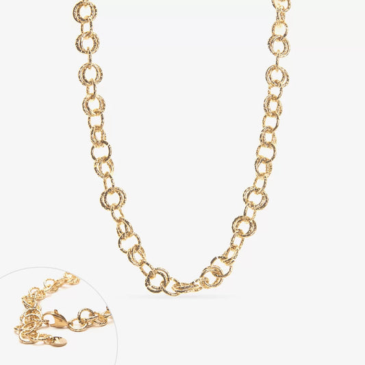 COLLANA RONDELLA CATENA SATINATA