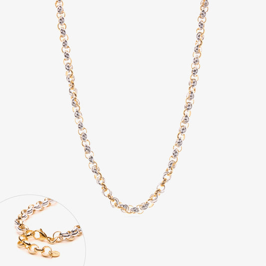 COLLANA RONDELLA CATENA  BICOLOR MIX